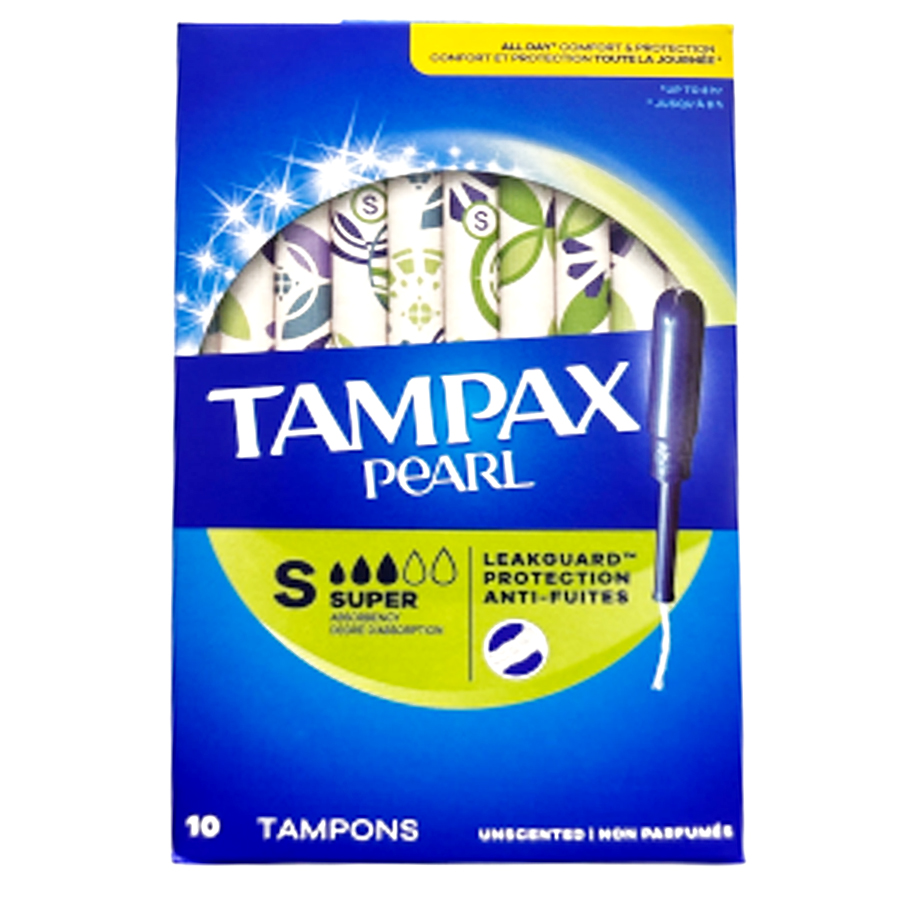 TAMPAX PEARL TAMPONS 10 CT SUPER