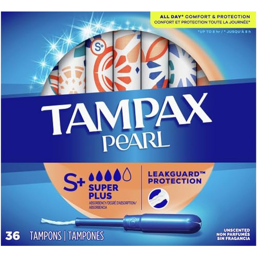 TAMPAX PEARL TAMPONS 36 CT SUPER PLUS