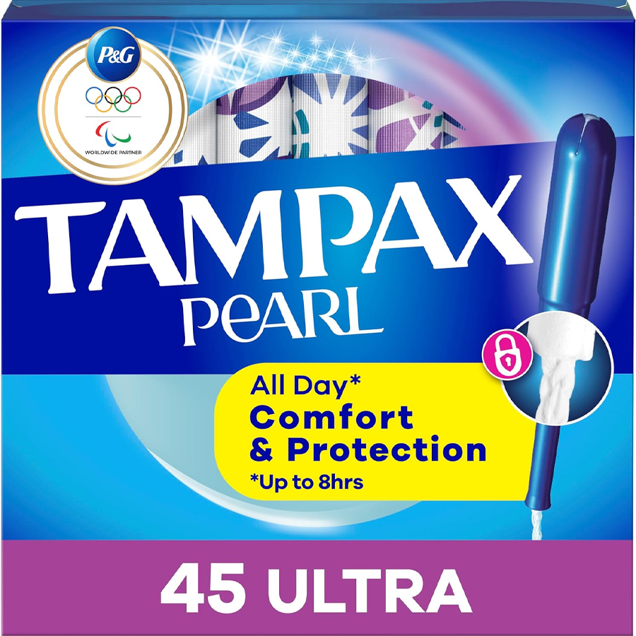 TAMPAX PEARL TAMPONS 45 CT ULTRA UNSCENTED