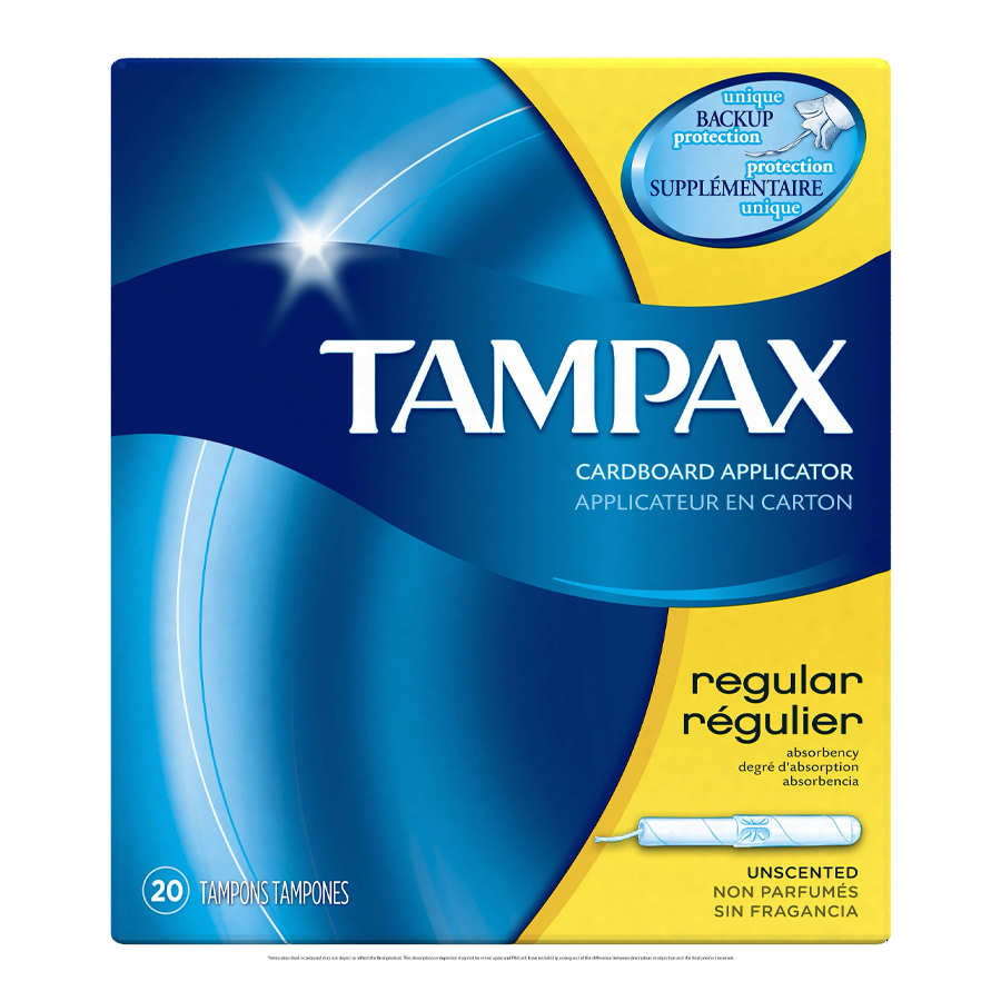 TAMPAX TAMPON 20 CT REGULAR UNSCENTED