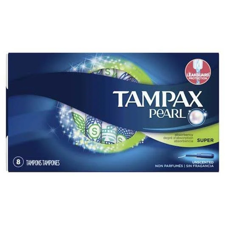 TAMPAX TAMPON 8 CT PEARL SUPER UNCENTED