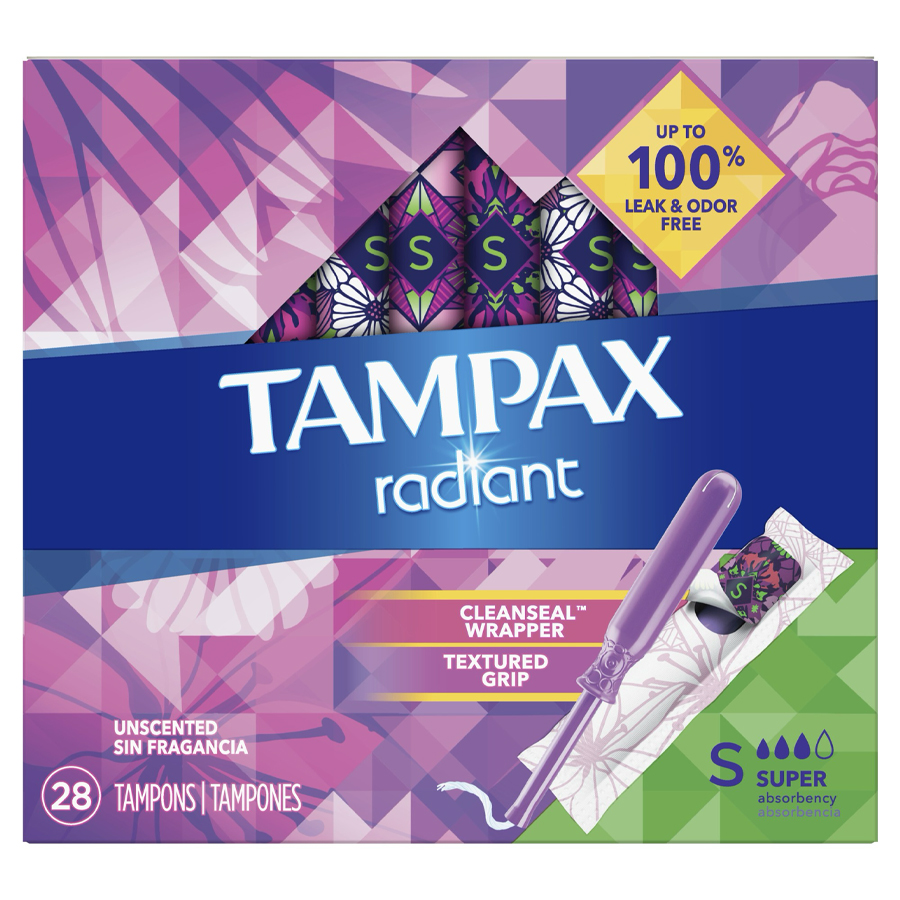 TAMPAX TAMPONS 28 CT SUPER UNSCENTED