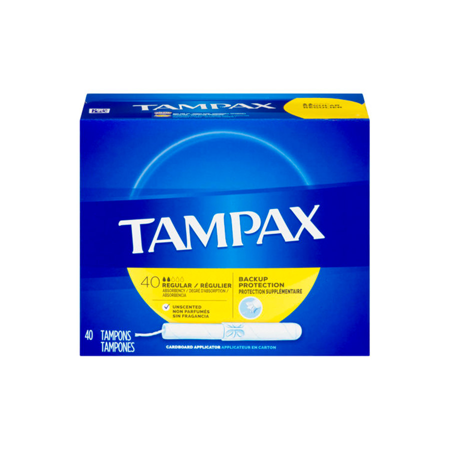 TAMPAX TAMPONS 40 CT REGULAR UNSCENTED