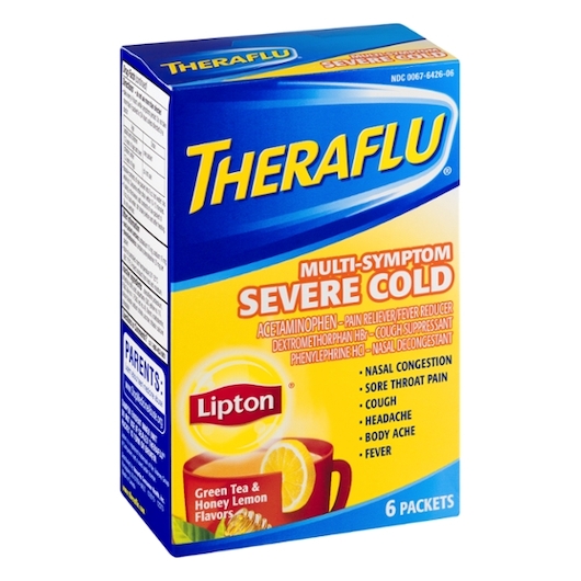 THERAFLU COLD & FLU POWDER 6 CT MS DAY COLD (YELLOW)