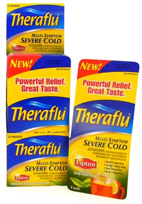 THERAFLU POWDER HONEY GINGER DAYTIME SEVERE COLD RELIEF