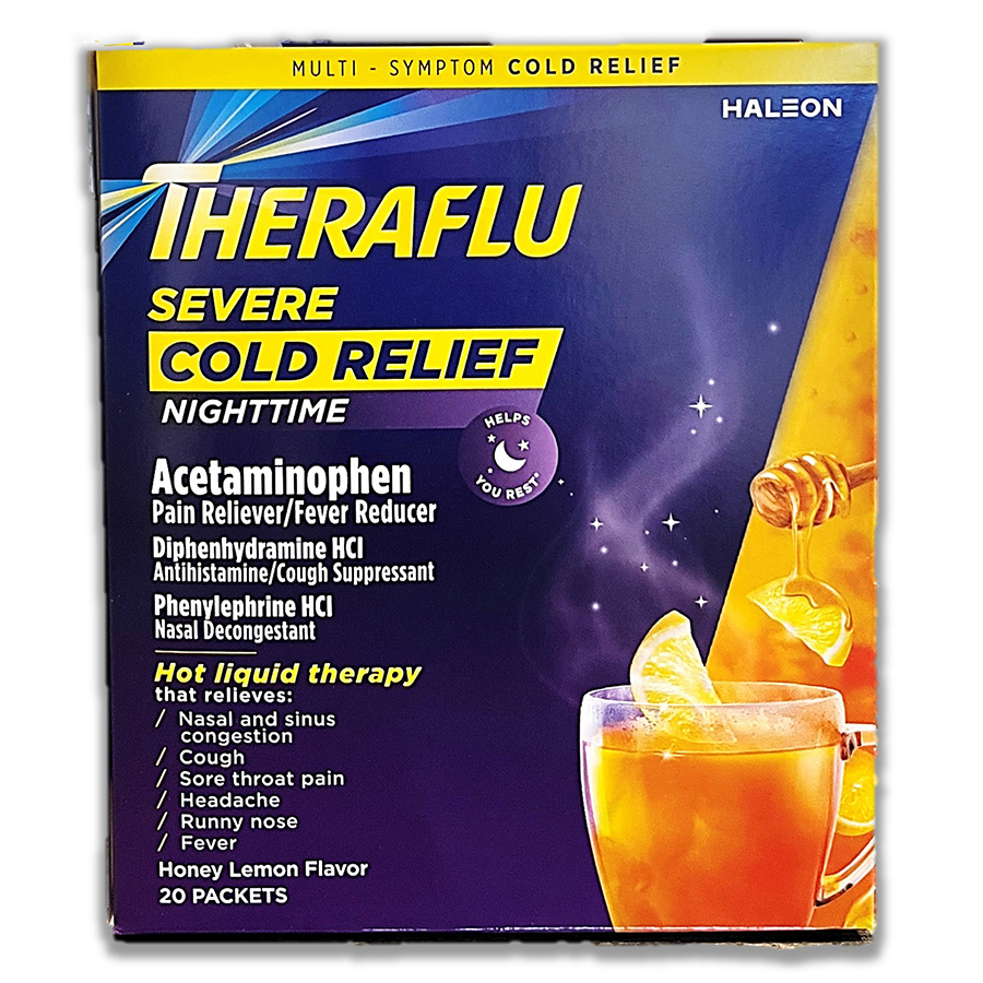 THERAFLU SEVERE COLD & COUGH 1 CT NIGHTTIME BOX