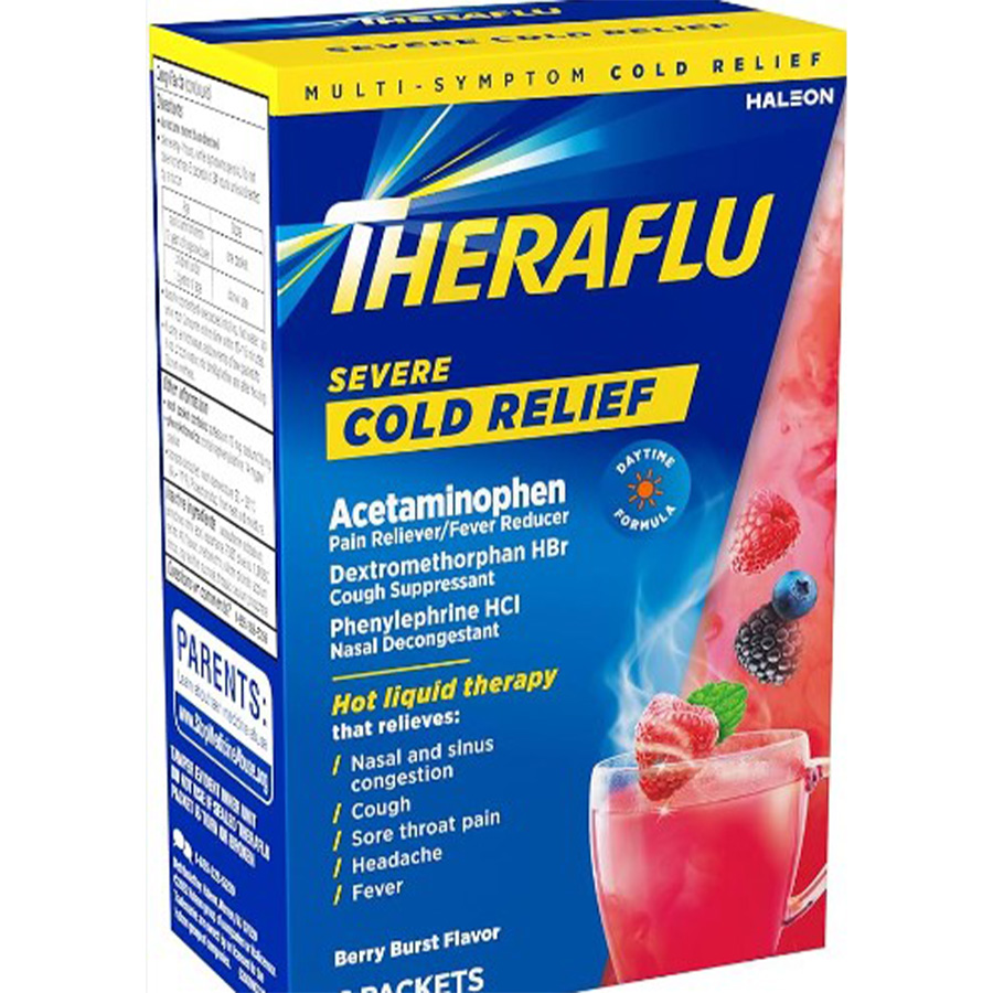 THERAFLU SEVERE COLD & COUGH BERRY 1 CT DAYTIME BOX