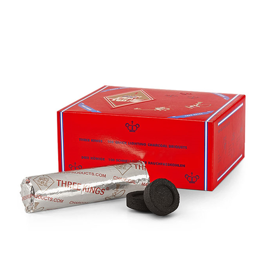 THREE KING CHARCOAL 40 MM 10 CT 3 KING