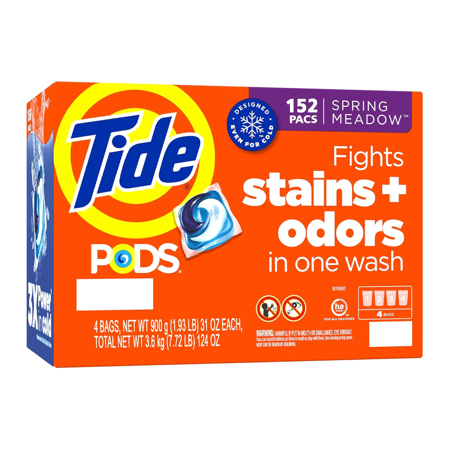 TIDE LAUNDRY PODS 152 CT SPRING MEADOW (4x38ct)