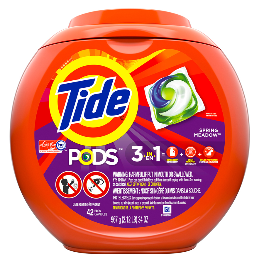 TIDE LAUNDRY PODS 42 CT SPRING MEADOW