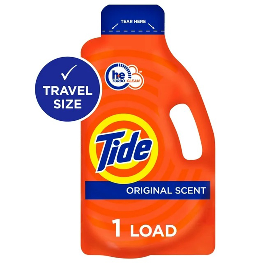TIDE LIQUID DETERGENT 1.46 OZ ORIGINAL SINGLE LOAD TRAVEL SIZE