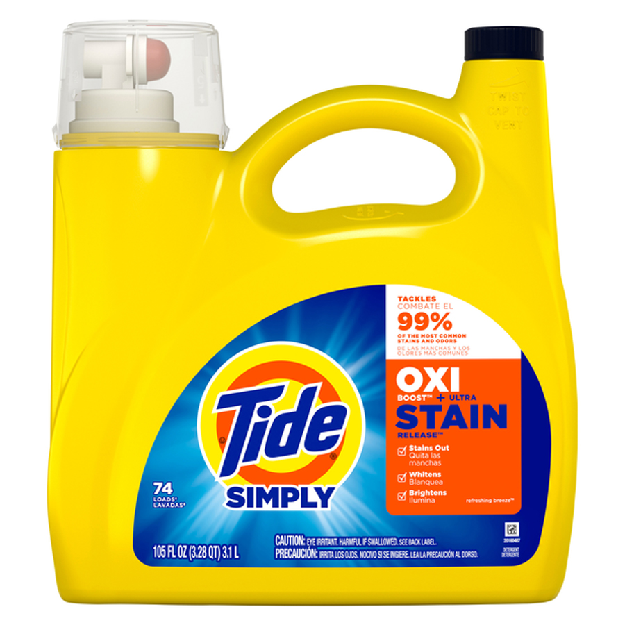 TIDE LIQUID DETERGENT 137 OZ (4.05 L) OXI BOOST