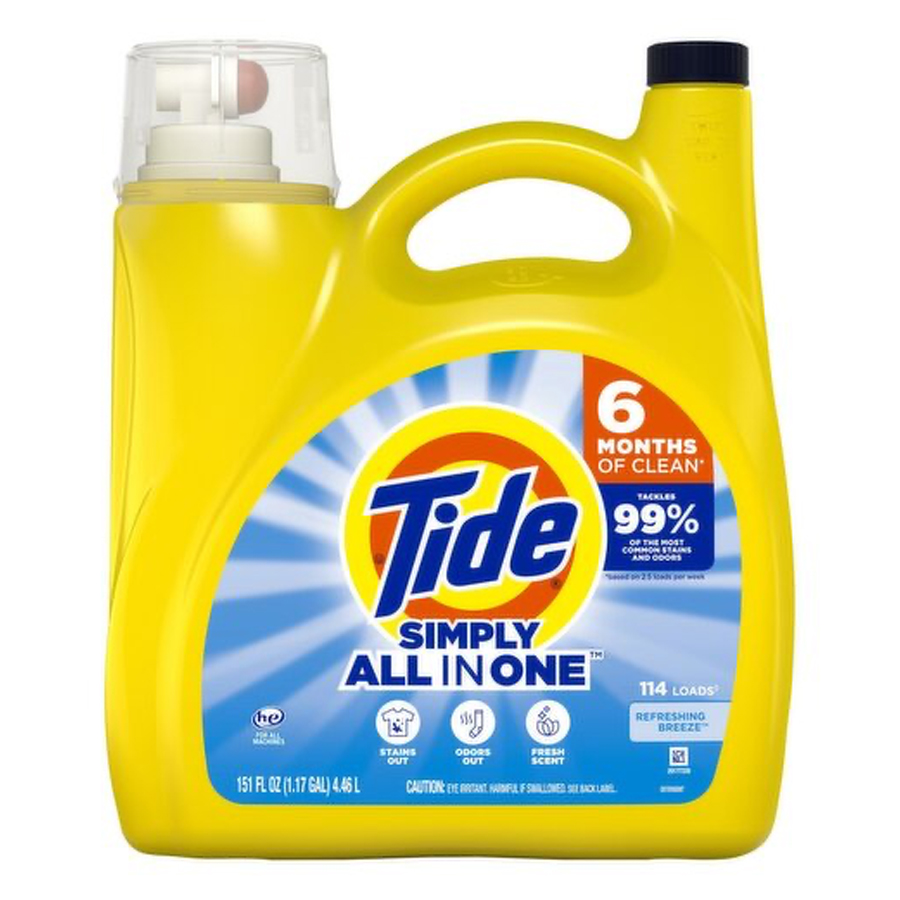TIDE LIQUID DETERGENT 151 OZ (4.46 L) REFRESHING BREEZE
