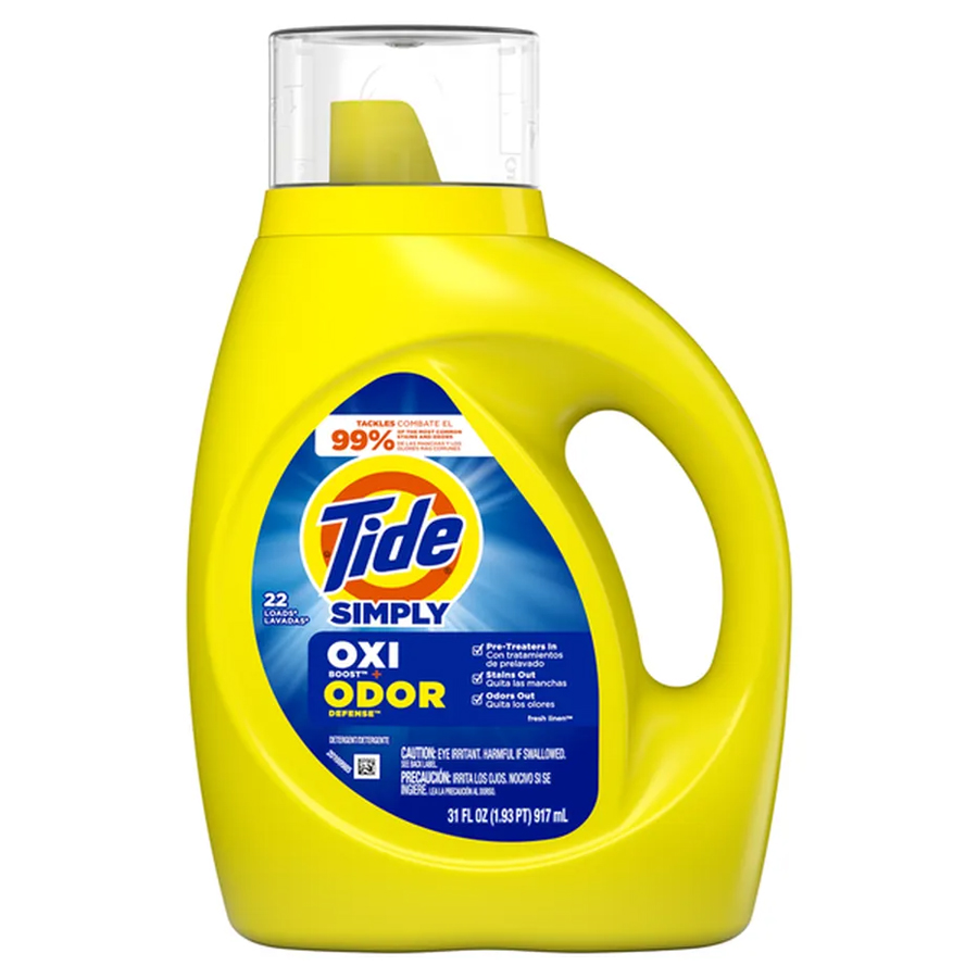 TIDE LIQUID DETERGENT 31 OZ SIMPLY ODOR RESCUE FRESH LINEN