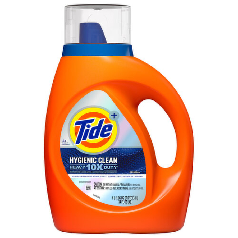 TIDE LIQUID DETERGENT 34 OZ HEAVY DUTY HYGIENIC 10X ORIGINAL