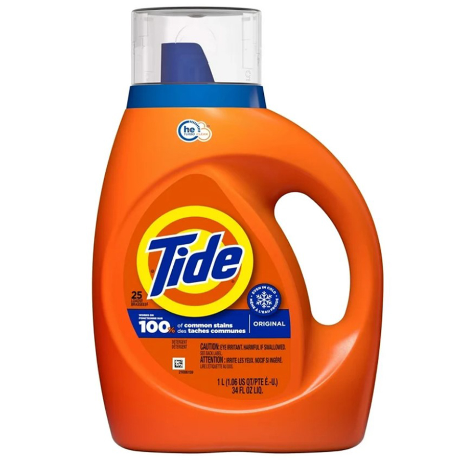 TIDE LIQUID DETERGENT 34 OZ ORIGINAL 25 LOADS
