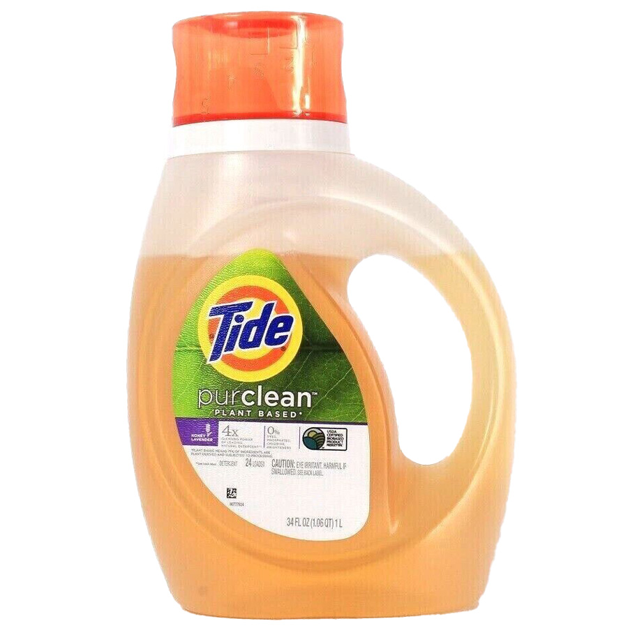 TIDE LIQUID DETERGENT 34 OZ PURCLEAN HONEY LAVENDER