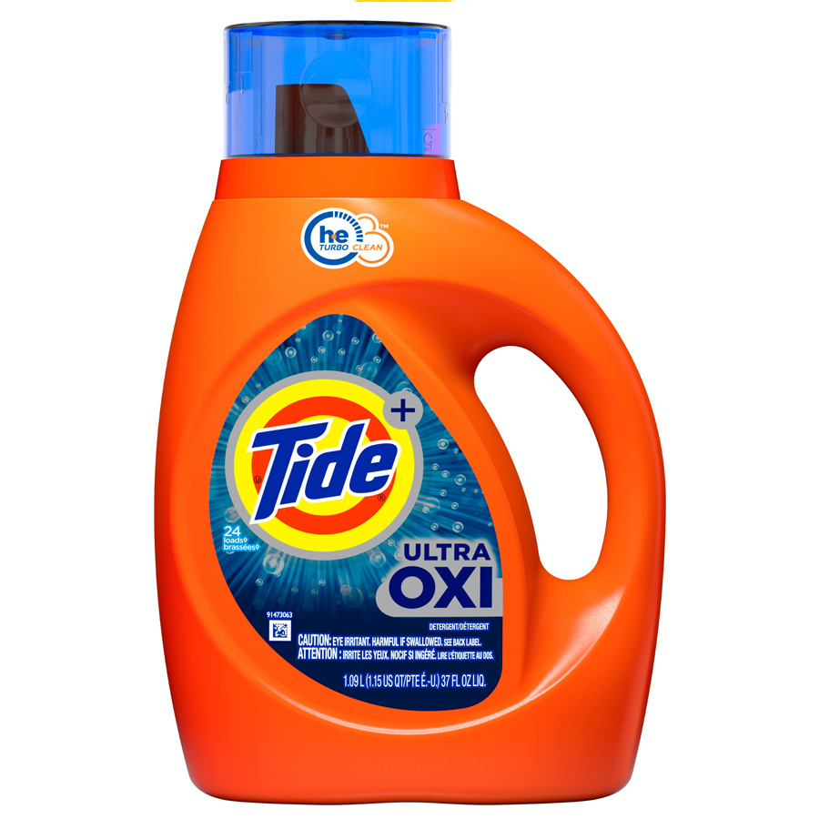 TIDE LIQUID DETERGENT 37 OZ 2 X HE ULT OXI 24 LOADS