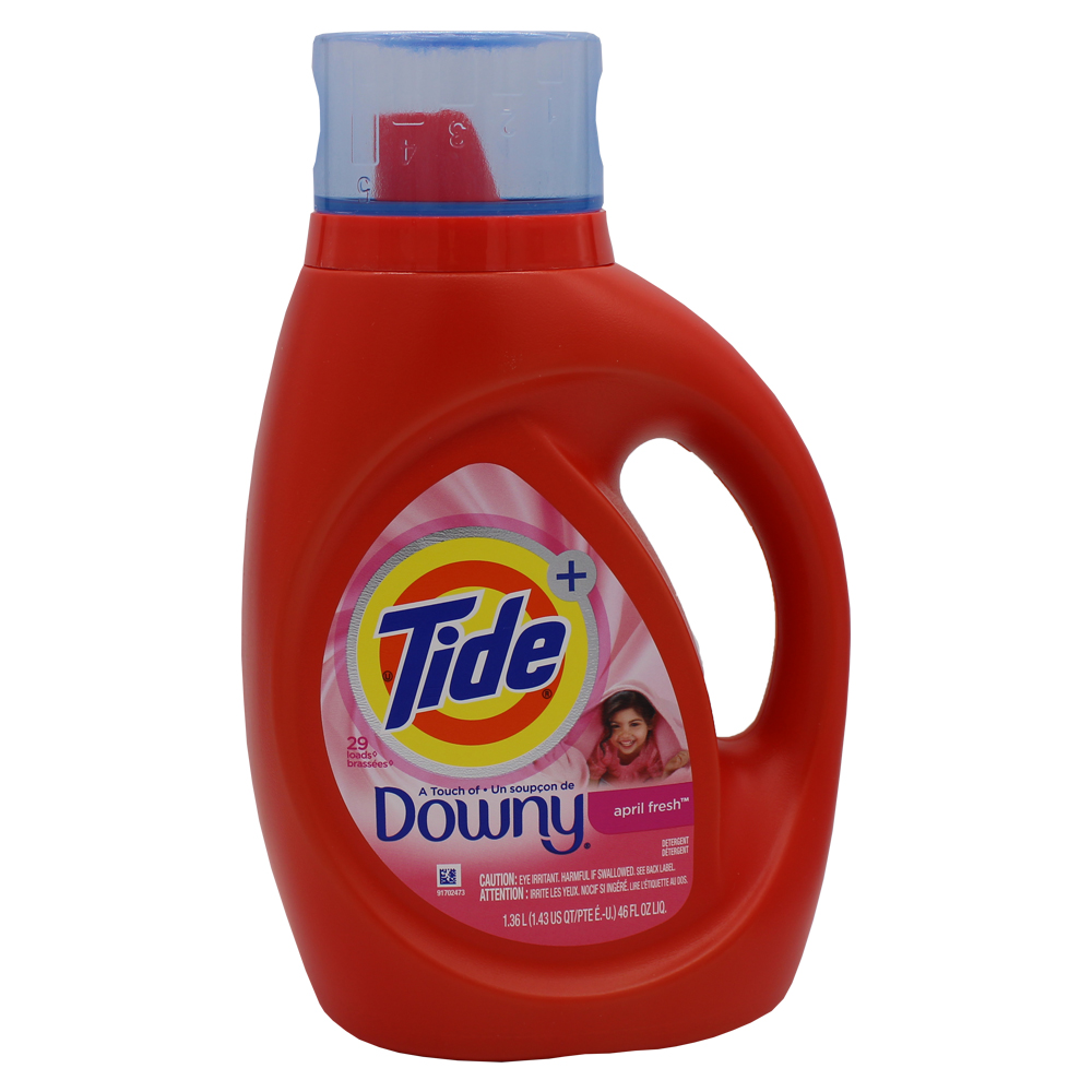 TIDE LIQUID DETERGENT 42 OZ APRIL FRESH 29 LOADS WITH DOWNY