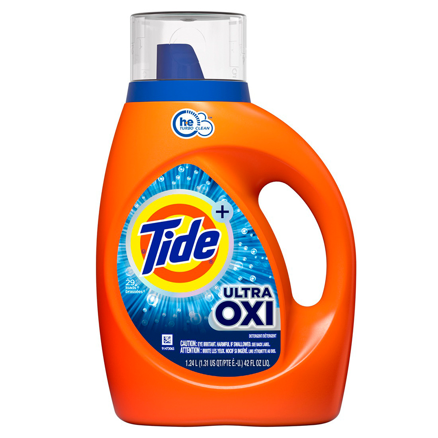 TIDE LIQUID DETERGENT 42 OZ ULTRA OXI 29 LOADS HE