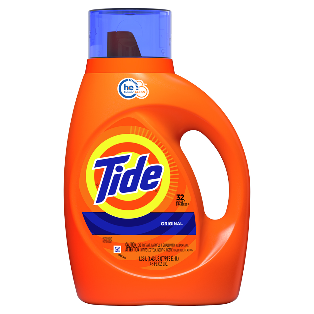 TIDE LIQUID DETERGENT 46 OZ ORIGINAL 32 LOADS HE