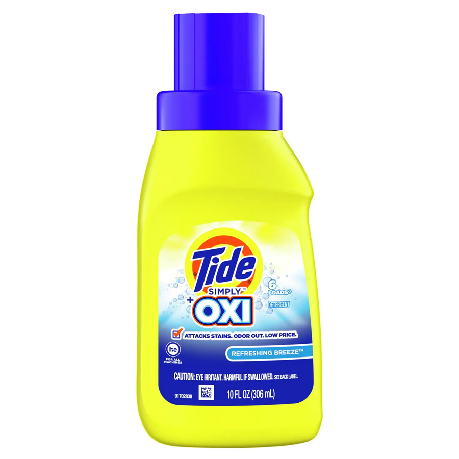 TIDE LIQUID LAUNDRY DETERGENT 10 OZ 6 LOADS SIMPLY & OXI