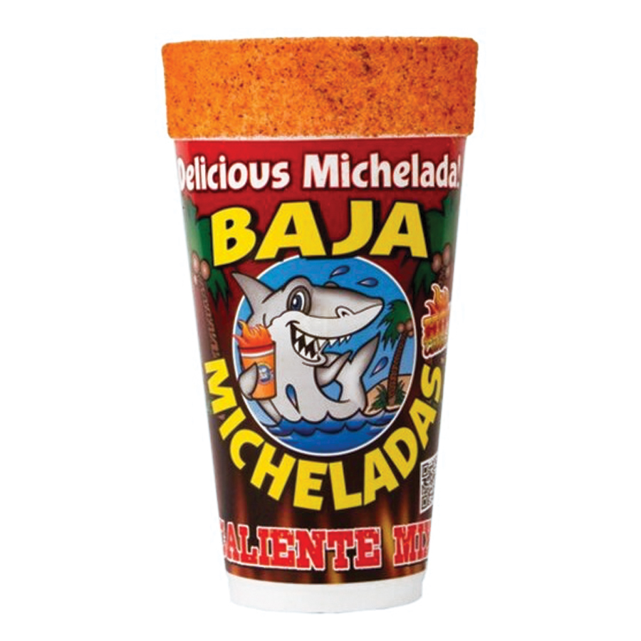 BAJA MICHELADA MIX FOAM CUP 1 CT CALIENTE