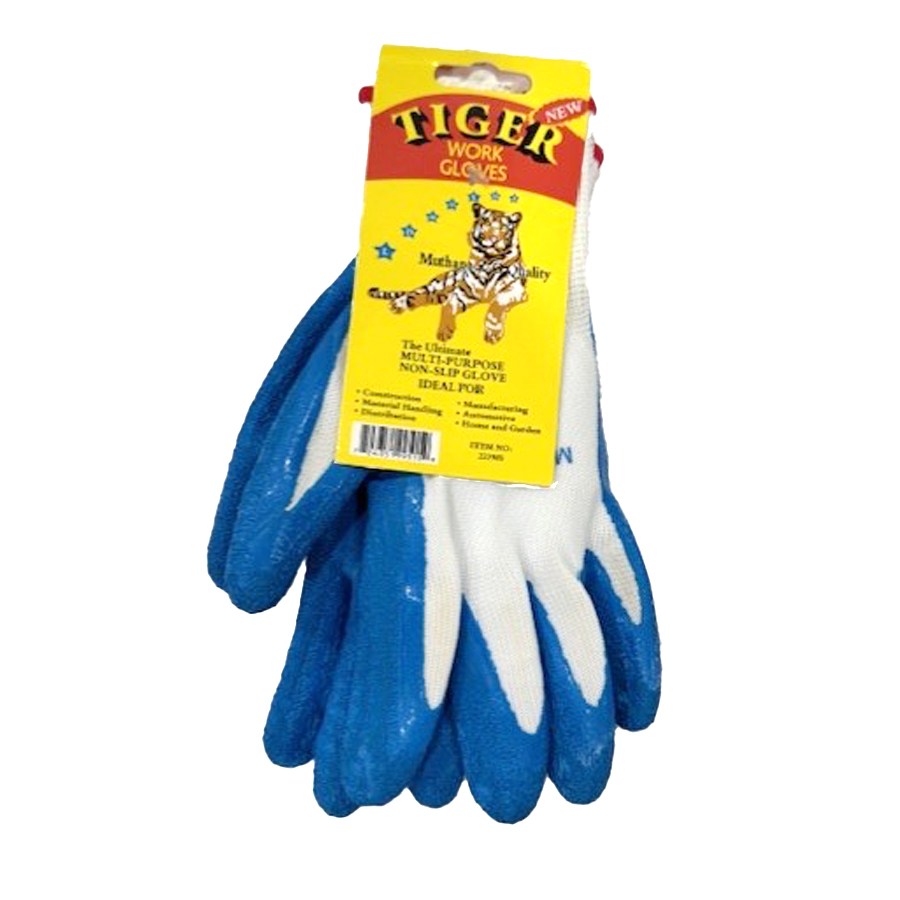 TIGER WORKING GLOVES 1 CT SMALL REGULAR