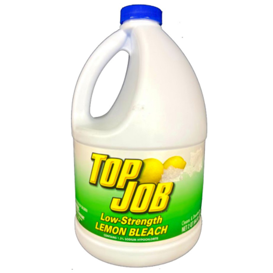 TOP JOB LIQUID BLEACH 64 OZ LEMON