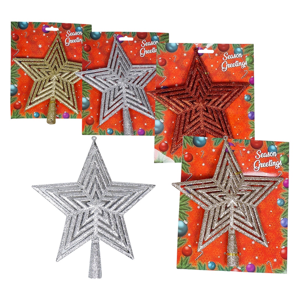 TREE TOP 9 IN STAR GLITTER
