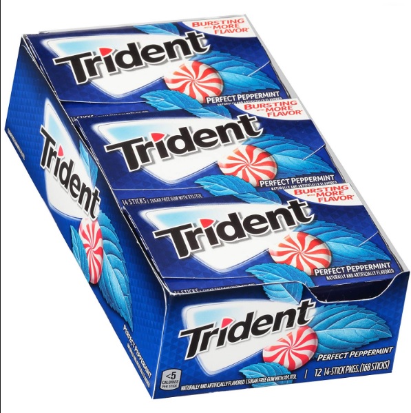 TRIDENT GUM 14 STK PERFECT PEPPERMINT