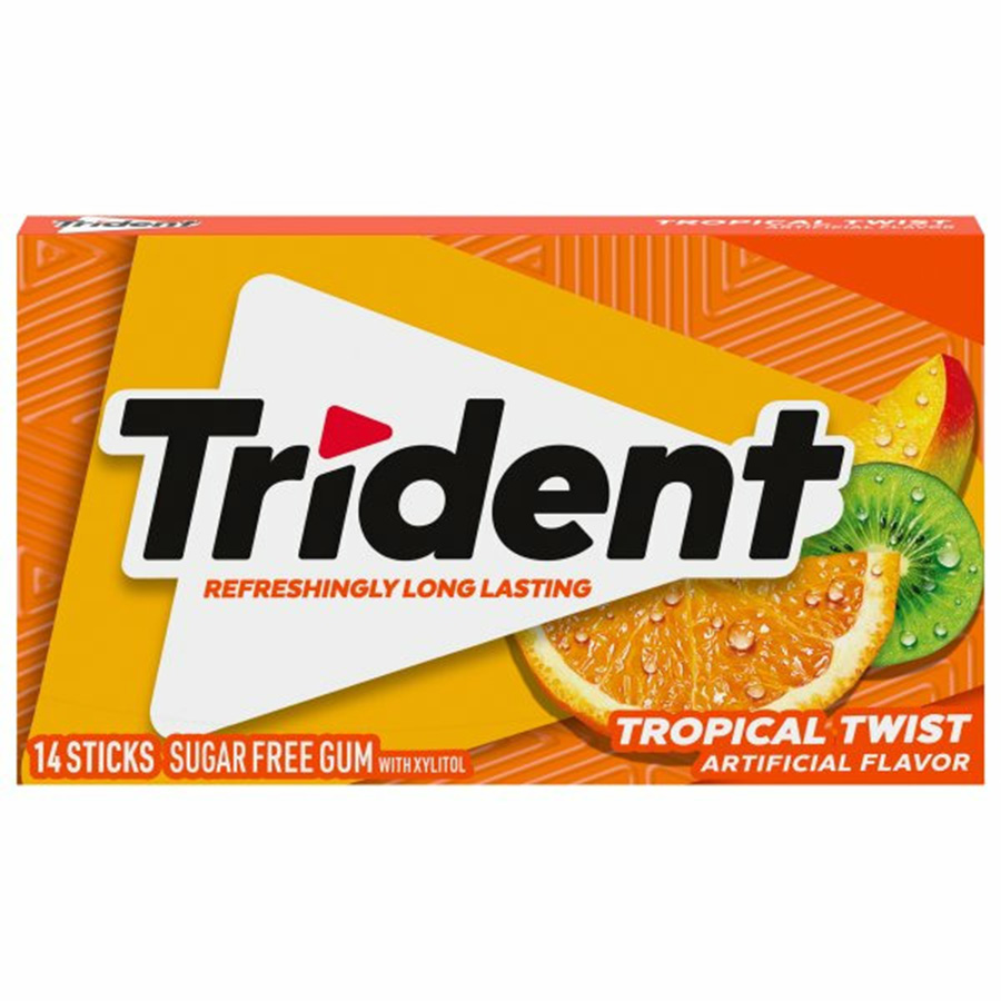 TRIDENT GUM 14 STK TROPICAL TWIST