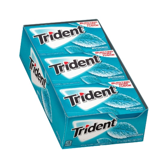 TRIDENT GUM 14 STK WINTERGREEN