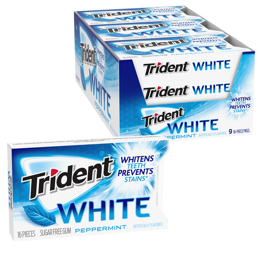 TRIDENT GUM 16 STK PEPPERMINT