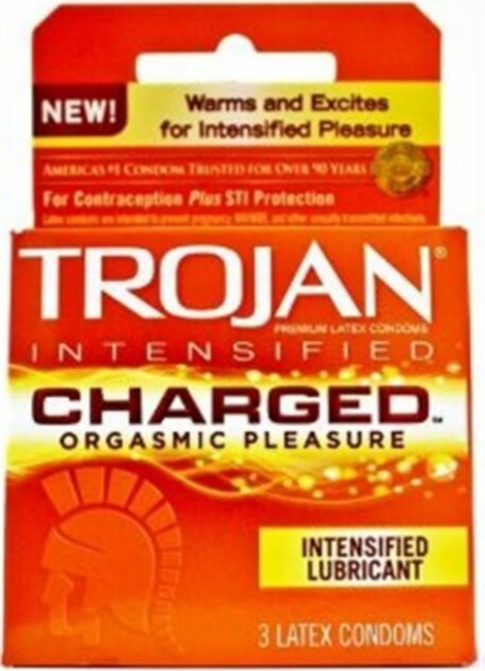 TROJAN CONDOM 3 CT CHARGED