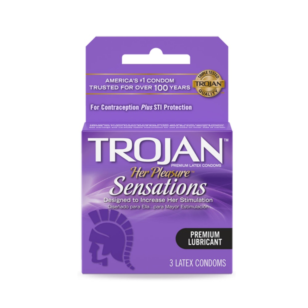 TROJAN CONDOM 3 CT HER PLEASURE