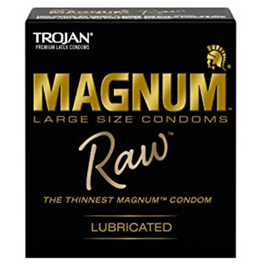 TROJAN CONDOM 3 CT MAGNUM RAW