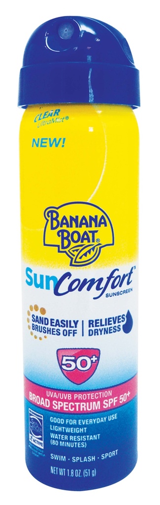 BANANA BOAT SUN SCREEN 1.8 OZ SPF 50 SUN COMF. ULTRA MIST SPRAY