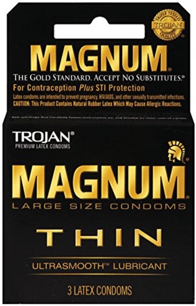 TROJAN CONDOM 3 CT MAGNUM THIN