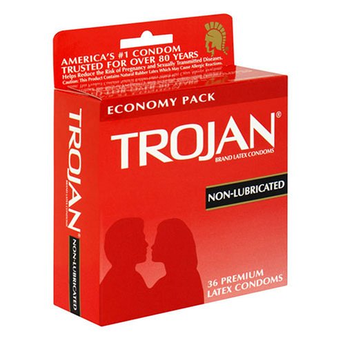 TROJAN CONDOM 3 CT RED NON-LUBRICATED