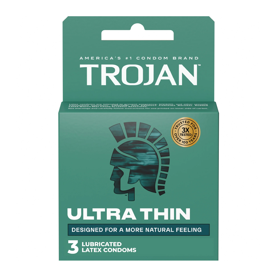 TROJAN CONDOM 3 CT ULTRA THIN GREY