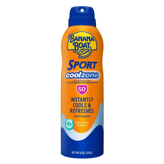 BANANA BOAT SUN SCREEN COOL SPRAY 6 OZ SPORT COOL ZONE SPF50