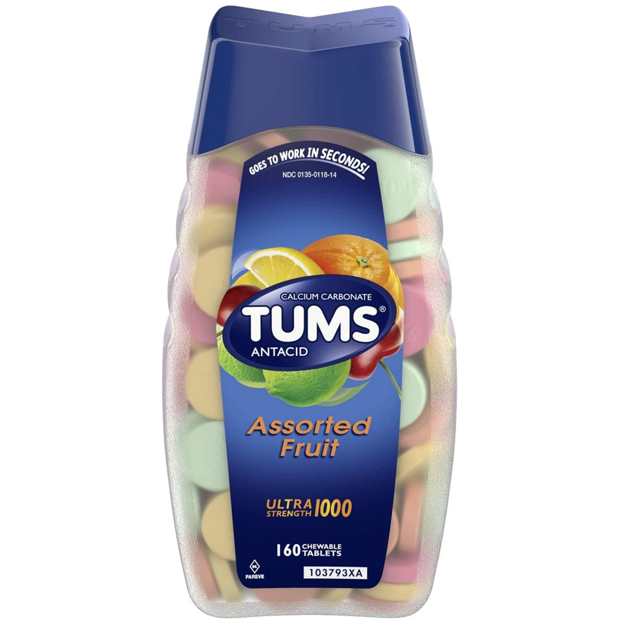 TUMS ANTACID 160 CT ULTRA 1000 ASSORTED FRUIT