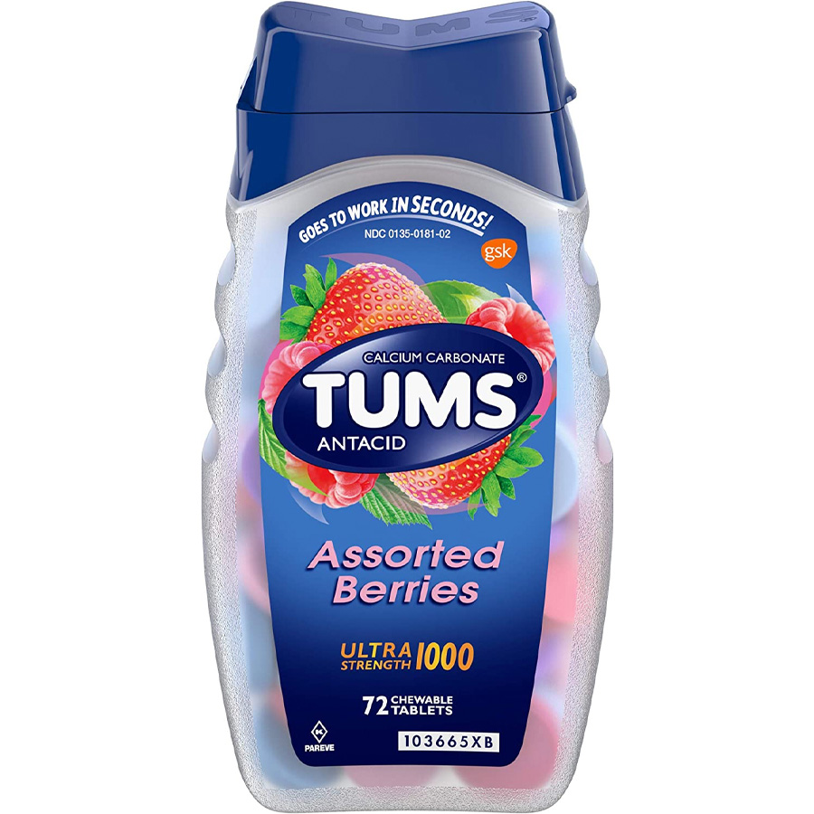 TUMS ULTRA BOTTLE 72 CT ASST BERRY