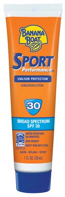 BANANA BOAT SUN SCREEN LOTION 1 OZ SPF 30 IN FISHBOWL DISPLAY