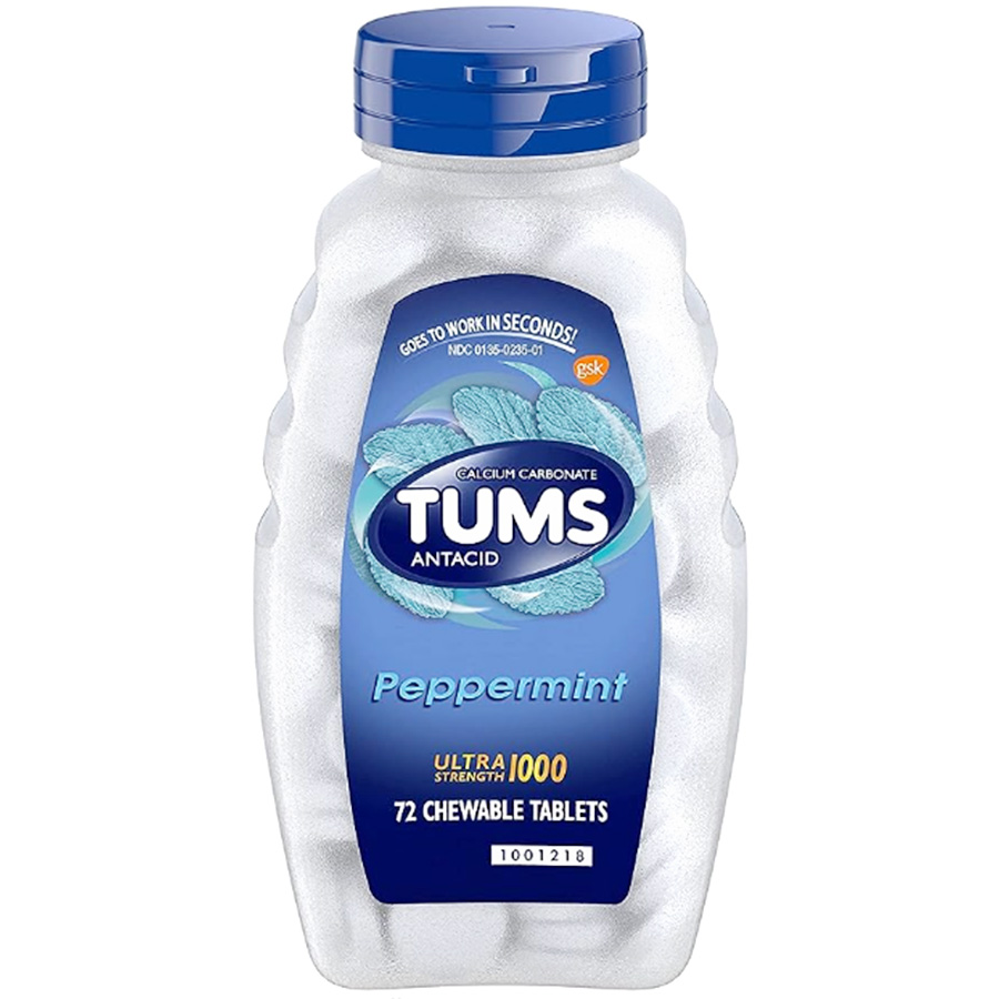 TUMS ULTRA BOTTLE 72 CT PEPPERMINT