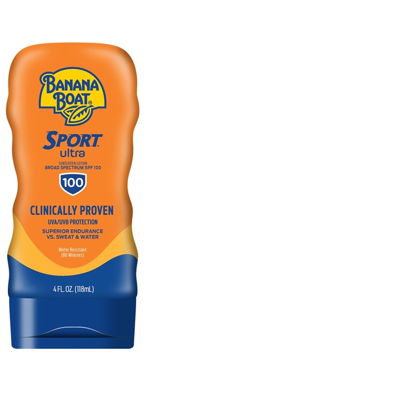 BANANA BOAT SUN SCREEN LOTION 4 OZ SPORT PERFORMANCE SPF100