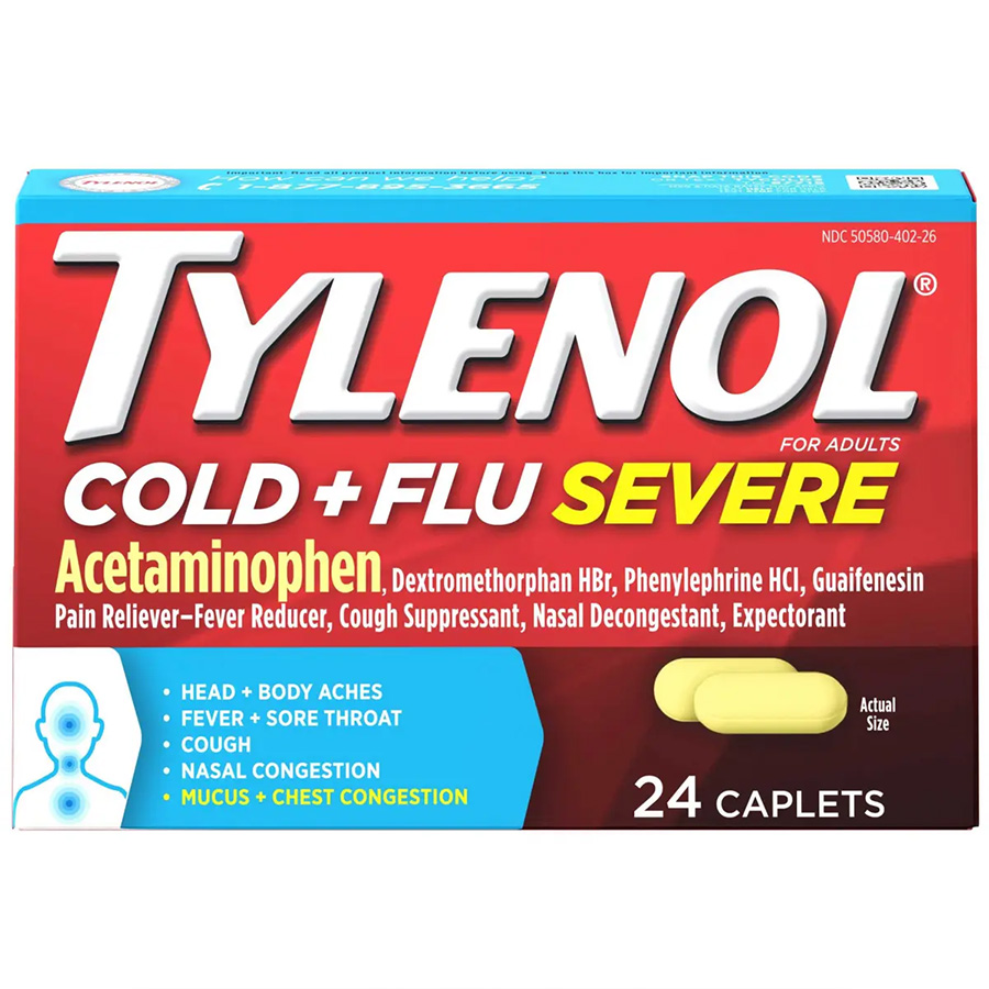 TYLENOL COLD & FLU RELIEF 24 CT COLD & FLU SEVERE