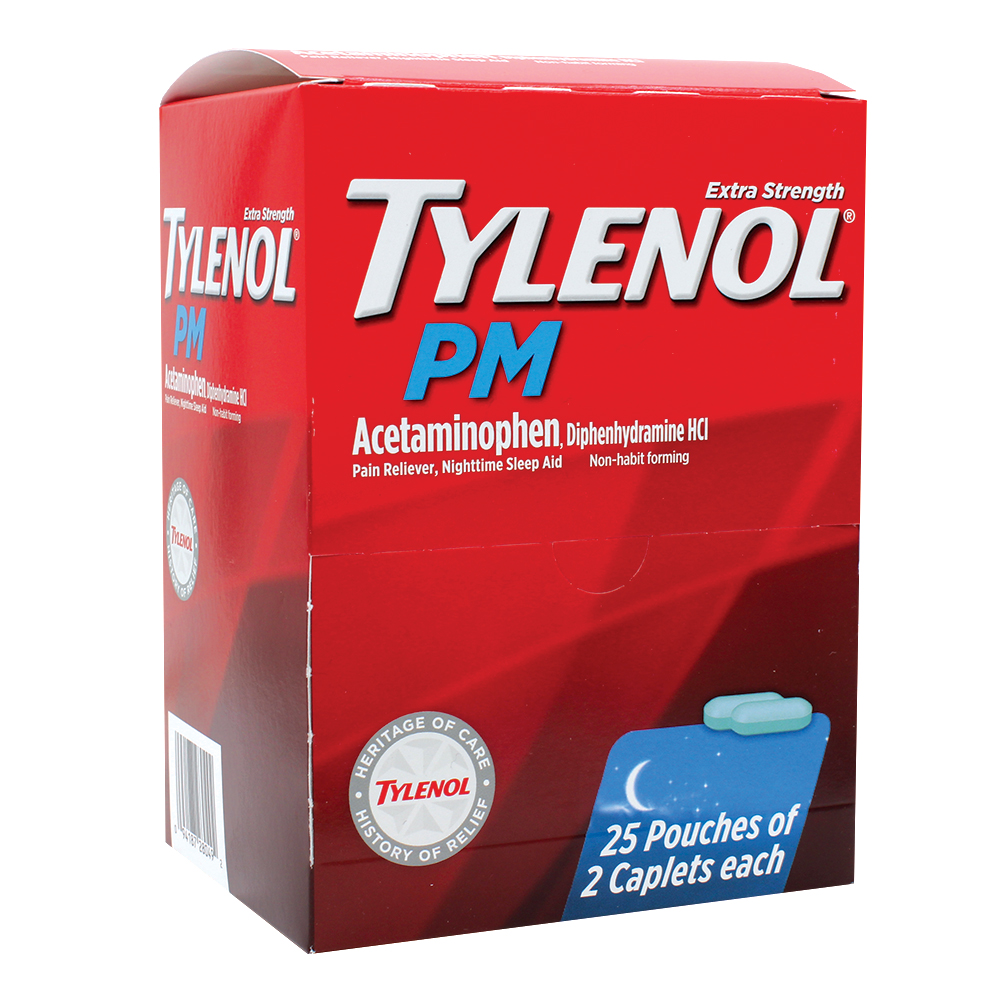 TYLENOL PAIN RELIEF 2 CT CAP PM BOX