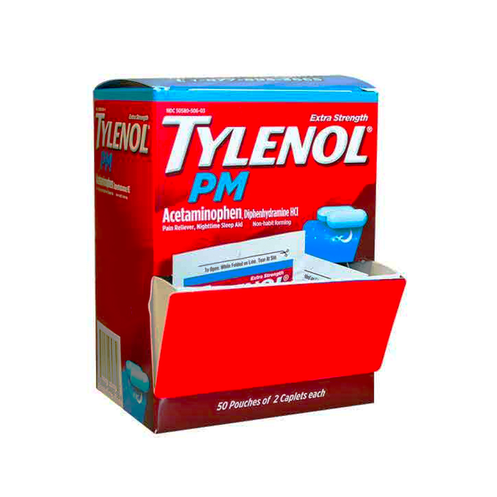 TYLENOL PM CAPLET 2 CT BOX